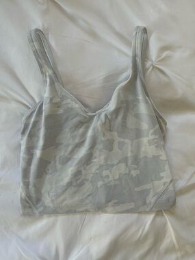 lululemon athletica Light Gray Camo Align Tank Top size 6